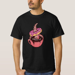 Donuts en koffie t-shirt