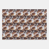 donuts en koffieverjaardag inpakpapier vel (Voorkant 3)