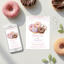 Donuts en Luier Baby Shower Spetter Pastel