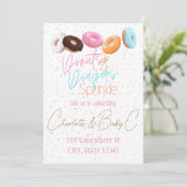Donuts en Luier Strooien Kaart (Staand voorkant)
