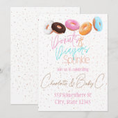 Donuts en Luierfeestje Kaart (Voorkant / Achterkant)