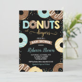 Donuts en luiers Baby shower Baby Boy Donuts Kaart (Staand voorkant)