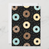 Donuts en luiers Baby shower Baby Boy Donuts Kaart (Achterkant)