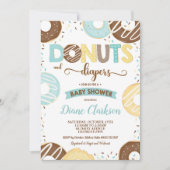 Donuts en luiers Baby shower Baby Boy Donuts Kaart (Voorkant)