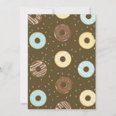 Donuts en luiers Baby shower Baby Boy Donuts Kaart (Achterkant)