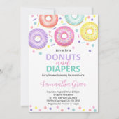 Donuts en Luiers Baby Shower Kaart (Voorkant)