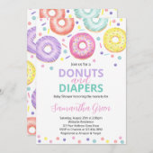 Donuts en Luiers Baby Shower Kaart (Voorkant / Achterkant)