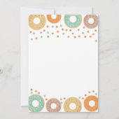 Donuts en luiers Baby shower uitnodiging (Achterkant)