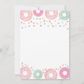 Donuts en luiers Baby shower uitnodiging (Achterkant)
