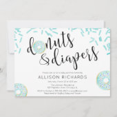 Donuts en luiers baby sprinkhaan kaart (Voorkant)