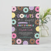 Donuts en luiers | Baby Sprinkle — zoete Doughnote Kaart (Staand voorkant)