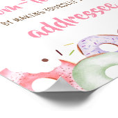 Donuts en Luiers Sprinkle Envelope Station Poster (Hoek)