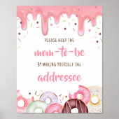 Donuts en Luiers Sprinkle Envelope Station Poster (Voorkant)