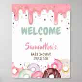 Donuts en Luiers Sprinkle Welkom Poster (Voorkant)