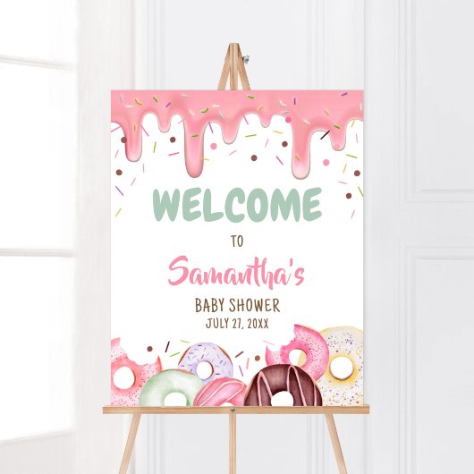 Donuts en Luiers Sprinkle Welkom Poster