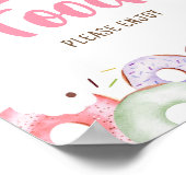 Donuts en Luiers Strooi Voedsel Poster (Hoek)