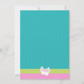 Donuts en pyjamas Chalkboard Style Invitation Kaart (Achterkant)