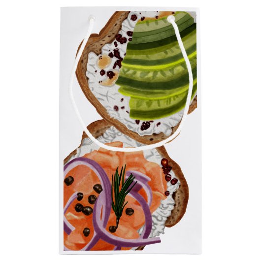 Donuts en sandwich klein cadeauzakje (Achterkant)