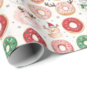 Donuts en snoep Kerstmis Cadeaupapier (Rol Hoek)