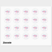 Donuts en Sprinkles Verjaardag Baby shower Favor Ronde Sticker (Vel)