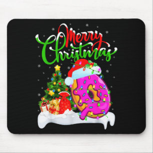 Donuts Eten Liefhebber Xmas Decoraties Kerstman Do Muismat