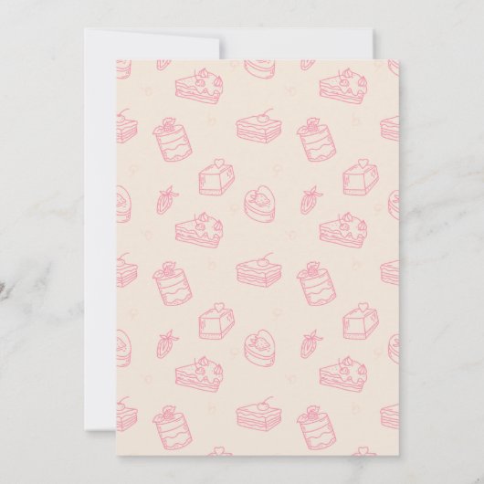 Donuts First Birthday Party Kaart (Achterkant)