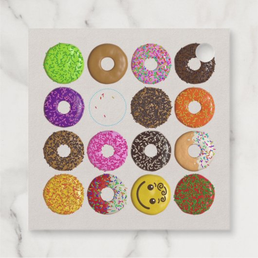 Donuts for all bedankjes labels (Achterkant)