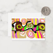 Donuts fun notitiekaartje (Voorkant / Achterkant in situ)