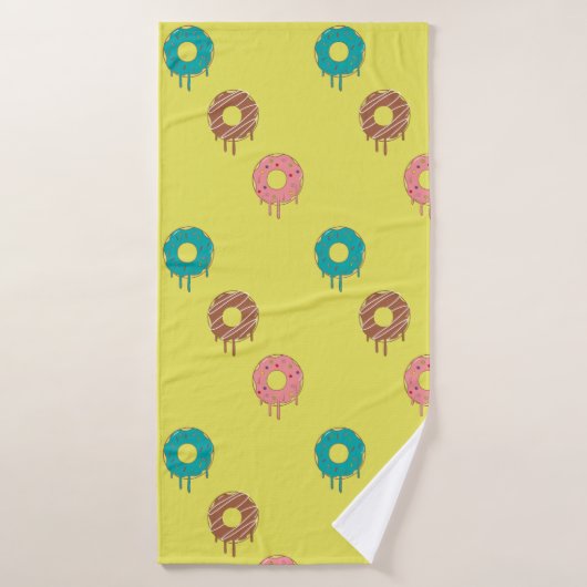 donuts fun snack badhanddoek (Badhanddoek)