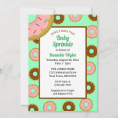 Donuts gesponnen Mint Green Retro Baby Sprinkle Kaart (Voorkant)