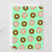 Donuts gesponnen Mint Green Retro Baby Sprinkle Kaart (Achterkant)