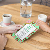 Donuts gesponnen Mint Green Retro Baby Sprinkle Kaart