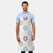 DONUTS Glazen donuts met huidskleur en sproinkles Schort (Gedragen)