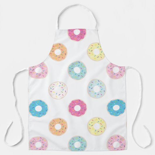 DONUTS Glazen donuts met huidskleur en sproinkles Schort (Voorkant)