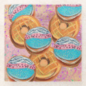 Donuts Glazen Onderzetter (Voorkant)