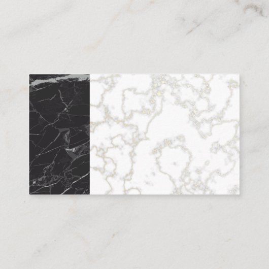 Donuts | Goud wit marmer | Chef Pet Logo Visitekaartje (Achterkant)