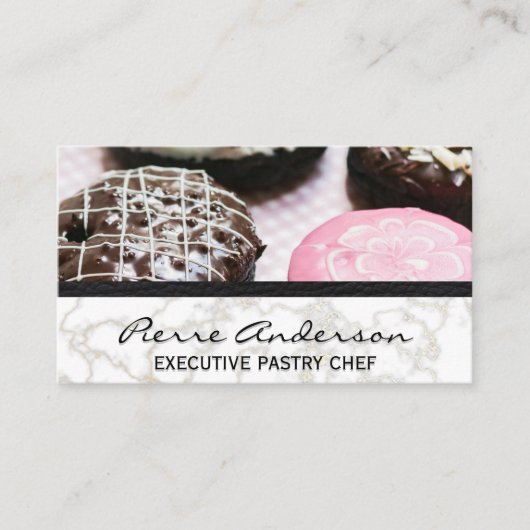 Donuts | Goudmarmer | Lederen Klantenkaartje (Voorkant)