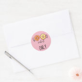 Donuts// Grappig "Alleen goede vibes" Ronde Sticker (Envelop)