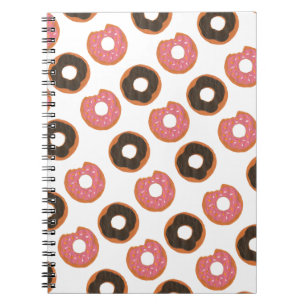 Donuts - handschilderd origineel donutpatroon notitieboek
