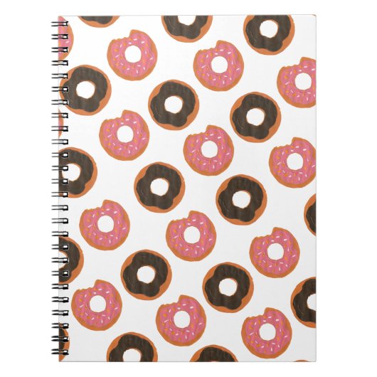 Donuts - handschilderd origineel donutpatroon notitieboek (Voorkant)