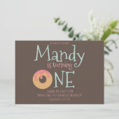 Donuts Harten Verjaardag Valentijnsdag Feestje  Kaart (Staand voorkant)