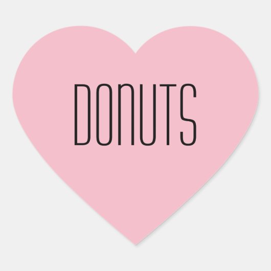Donuts Heart Sticker (Voorkant)