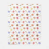 Donuts Homemade Fleece Blanket (Voorkant)