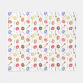 Donuts Homemade Fleece Blanket Deken (Voorkant (Horizontaal))