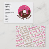 Donuts House Visitekaartje (Voorkant / Achterkant)