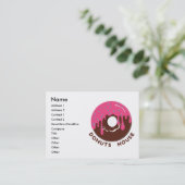 Donuts House Visitekaartje (Staand voorkant)