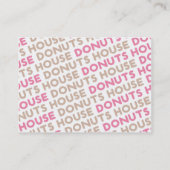 Donuts House Visitekaartje (Achterkant)