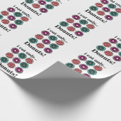 Donuts Ik eet alleen donuts Cadeaupapier (Hoek)