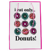 Donuts Ik eet alleen donuts Medium Cadeauzakje (Voorkant)