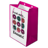 Donuts Ik eet alleen donuts Medium Cadeauzakje (Achterkant Gekanteld)